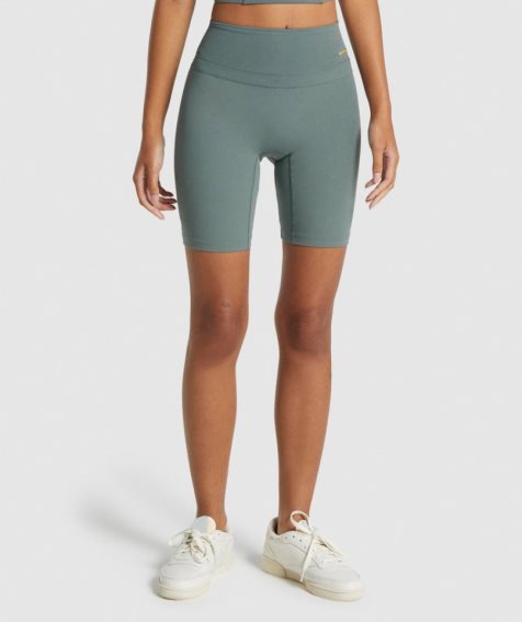 Women's Gymshark Whitney Cycling Shorts Green | NZ 7BOREL